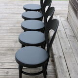 5 chairs baumann black seagull black skaï black