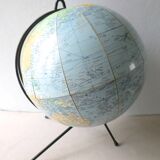 World map, globe land Girard and Barrere in the 1960s