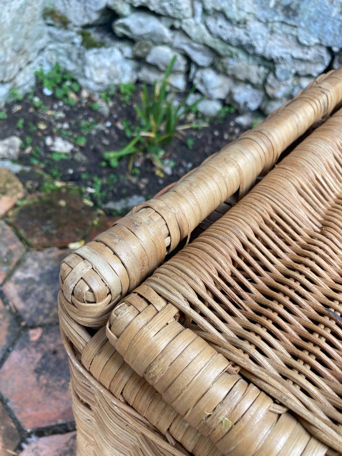 Vintage wicker chest