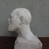 Pascal Boureille (1909-1999) Bust sculpted in plaster Male doctor