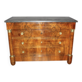 Empire Commode with Half Column, 19th Century