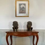 George Roussin, church interior, drawing, twentieth century