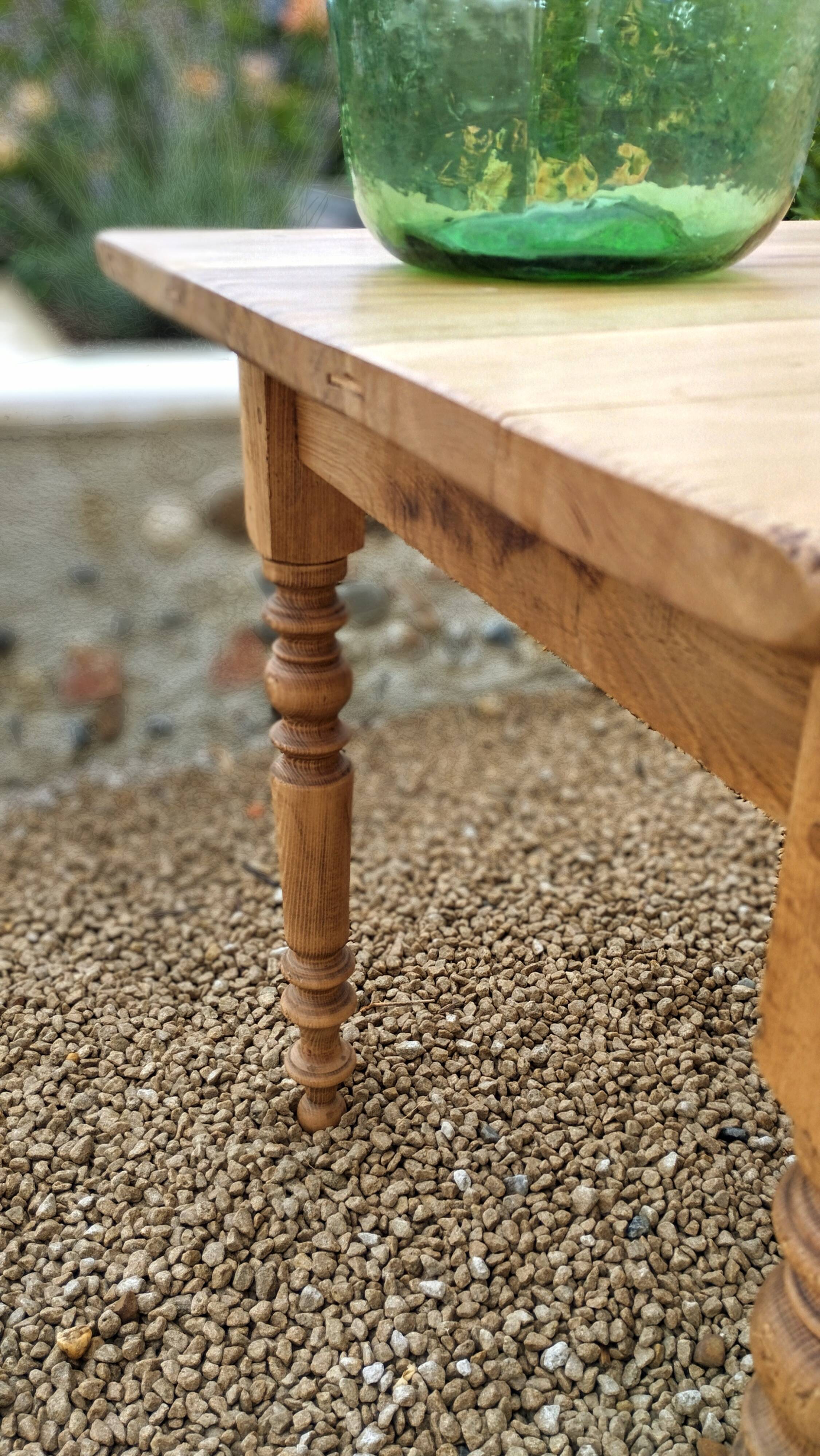 Elegant and refined 230 X 73 solid oak farmhouse table.