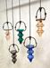 Set of 5 suspensions stalactite in stained glass vintage Nanny Still McKinney