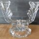 Chic two-armed candlestick chandelier in crystal glass / Excellent condition