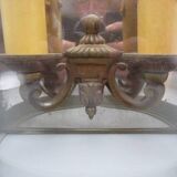 Applique ancienne 2 feux laiton et verre