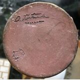 Ceramic candlestick signed A. Kostanda – Vallauris, 1950s