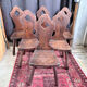 Set of 6 brutalist mountain chairs – chalet style – 1950s/60s