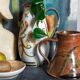 Pichet poterie de La Borne en grès émaillé art populaire