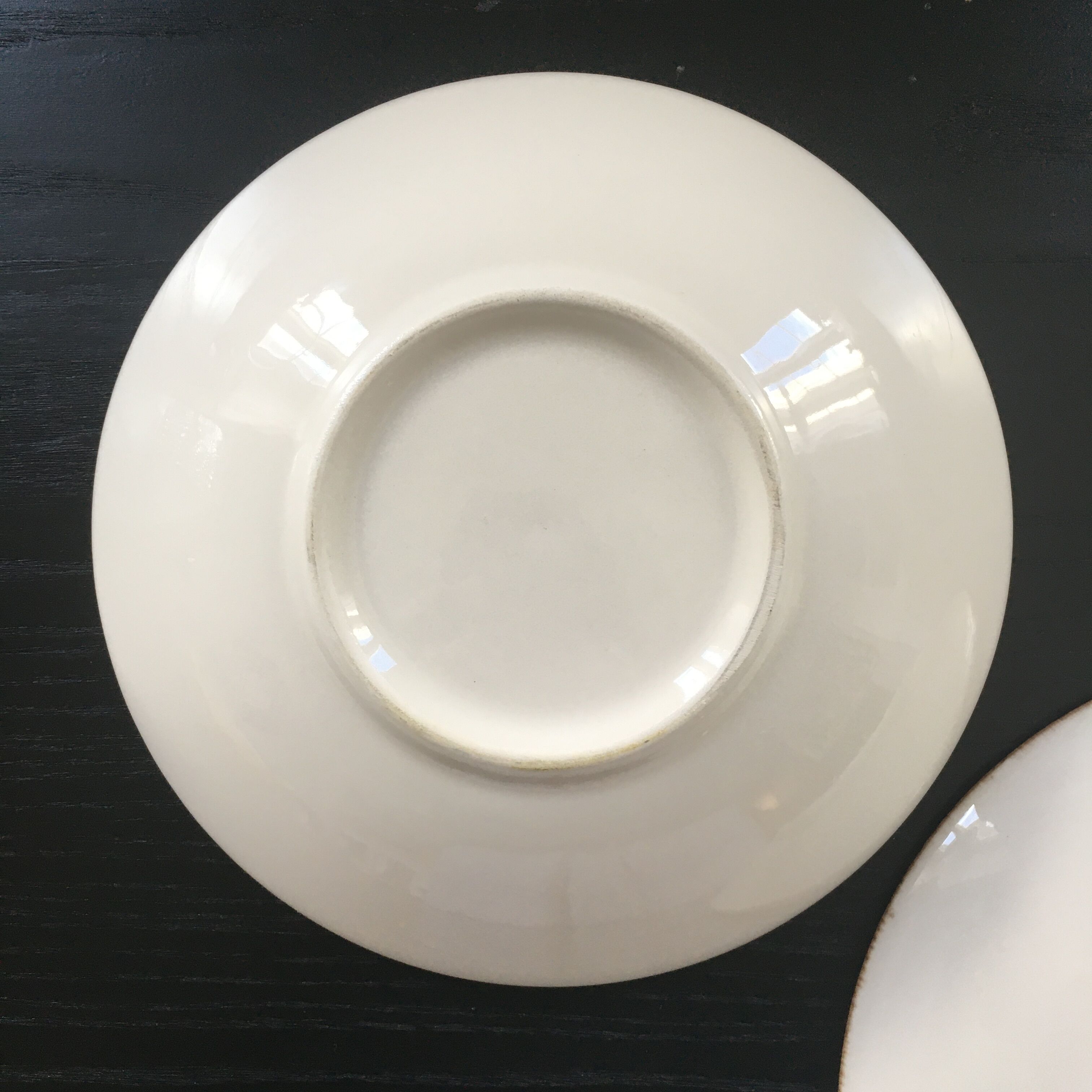 Set of 2 polka dot decor plates