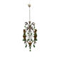 Lustre en verre de Murano Tole vert des années 1960