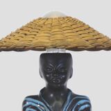 Vintage Scandinavian ceramic lamp Soholm 1950