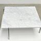 Early PK61 coffee table by Poul Kjaerholm EKC Denmark 1956 with Carrara marble top