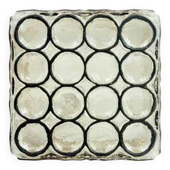 Mid-century glass chandelier or wall light by Limburg, Germany, 1960s.