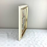 Retro/vintage wooden frame with canvas