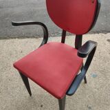 Office chair circa 1950 red and black