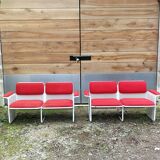 Pair of metal sofas Talin design
