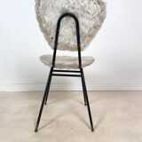 Pair of vintage furry chairs