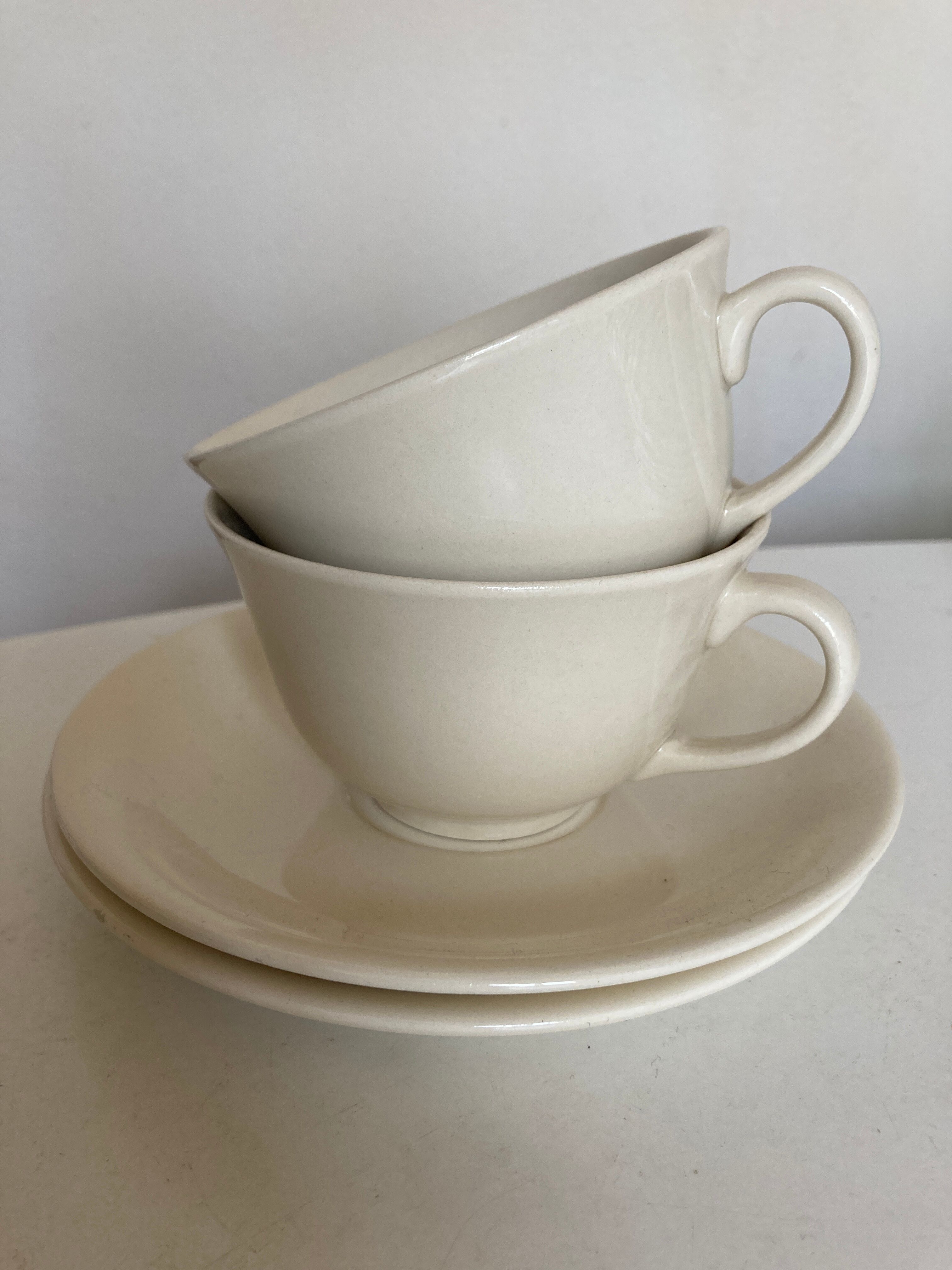 Pair of Villeroy Belgium porcelain breakfast sets 1960
