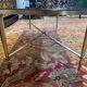 Brass and marble “Bagues” coffee table