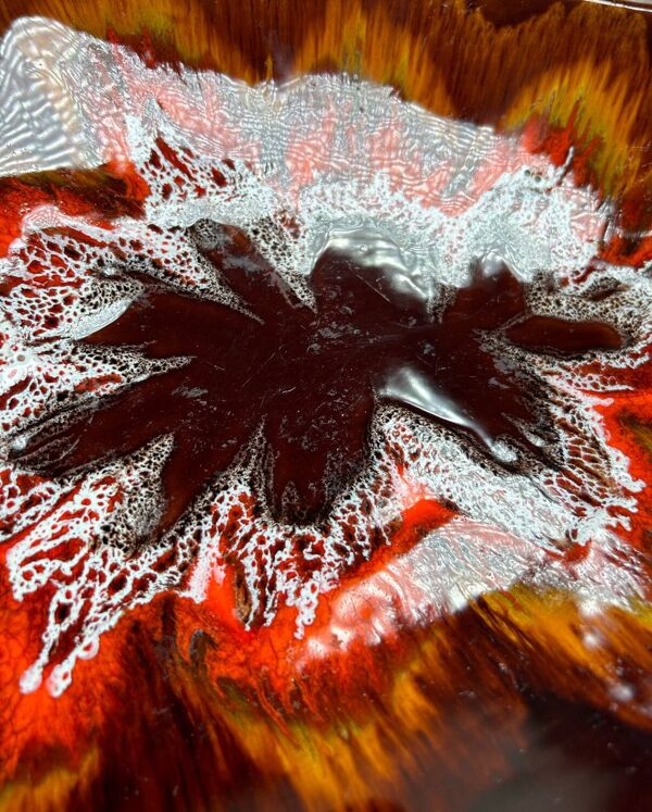 Grande coupe tripode Vallauris années 60