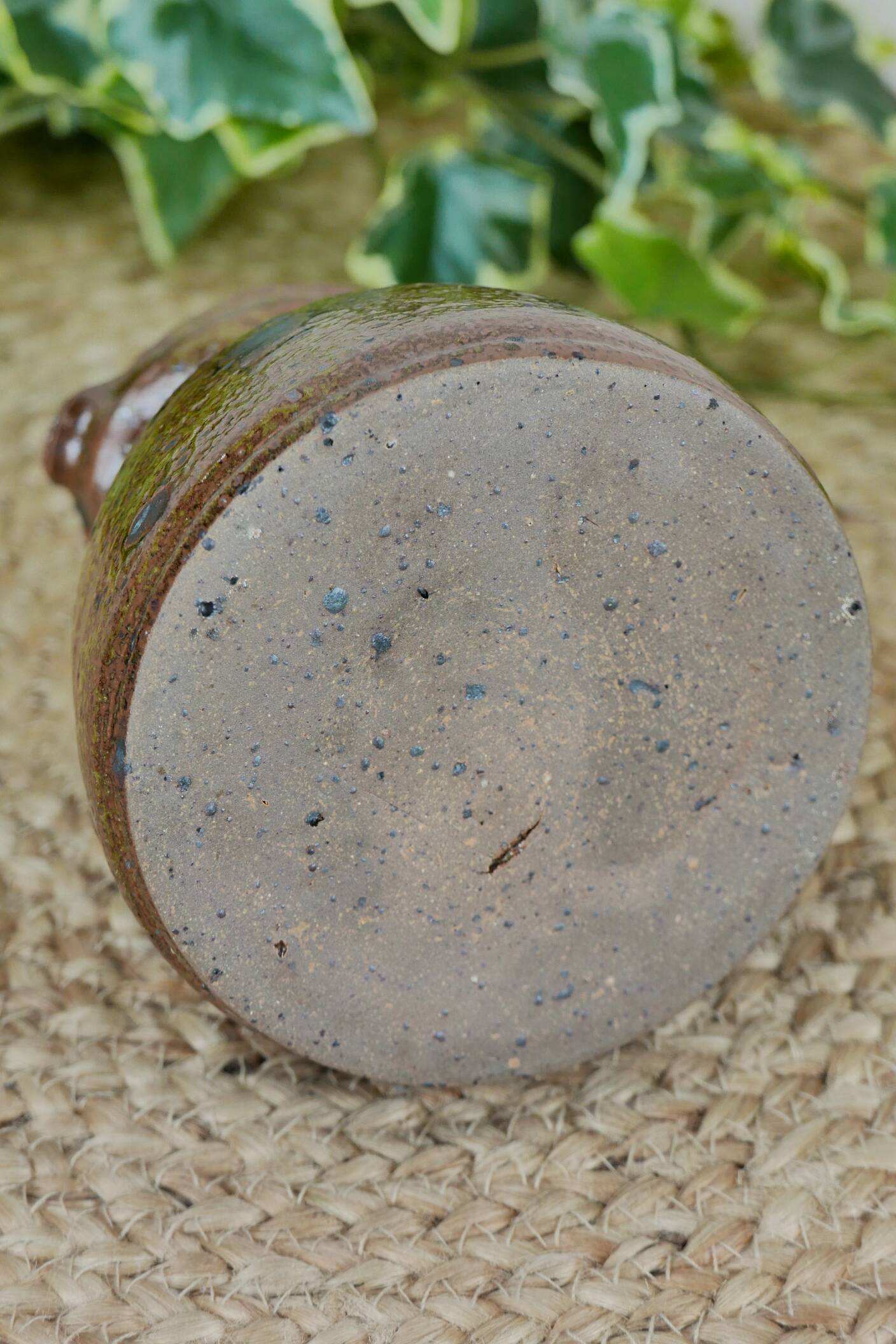 Pichet en grès signé Baudat