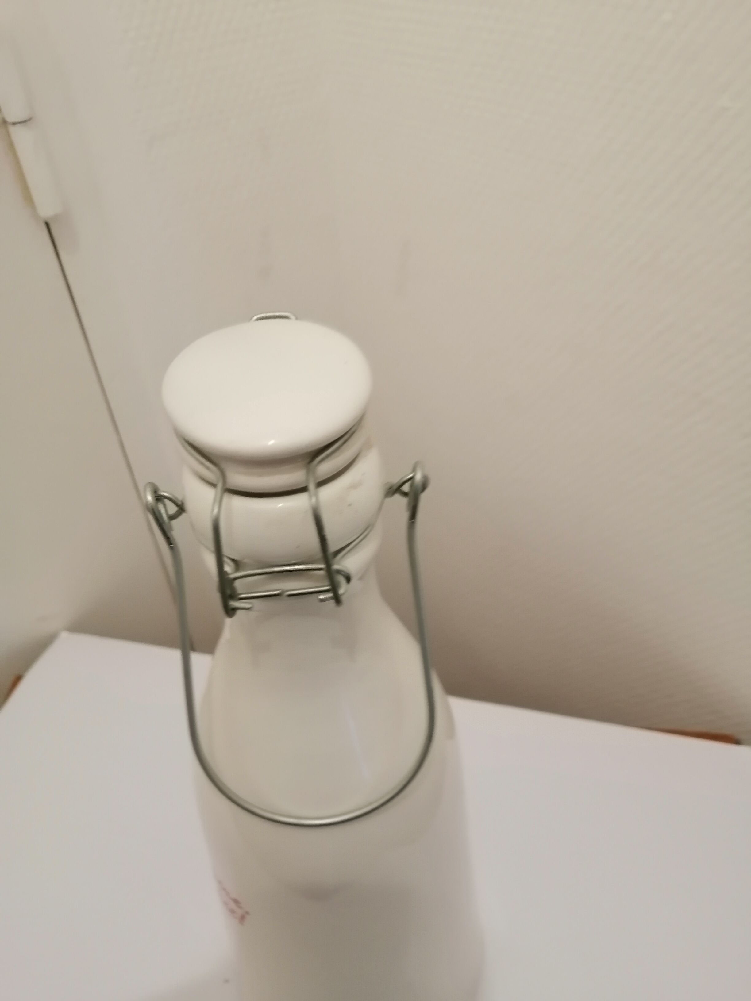 Vintage ceramic milk bottle