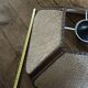 Vintage rattan blade pendant light
