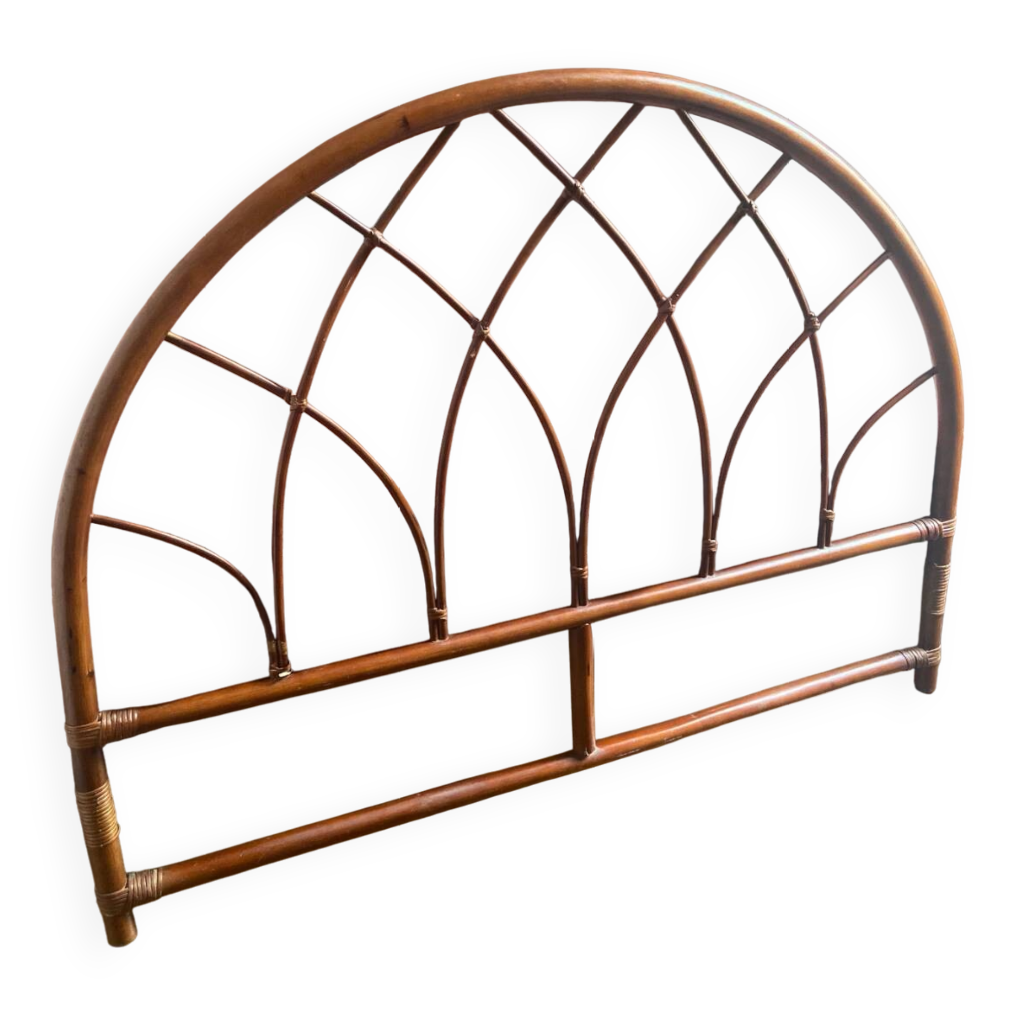 Rattan headboard