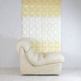 Chair "Space Age" in unbleached wool, France, circa 1970