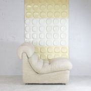 Chair "Space Age" in unbleached wool, France, circa 1970