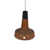 Vintage pendant lamp - ceramic - Fat Lava - pull switch - West Germany - 70
