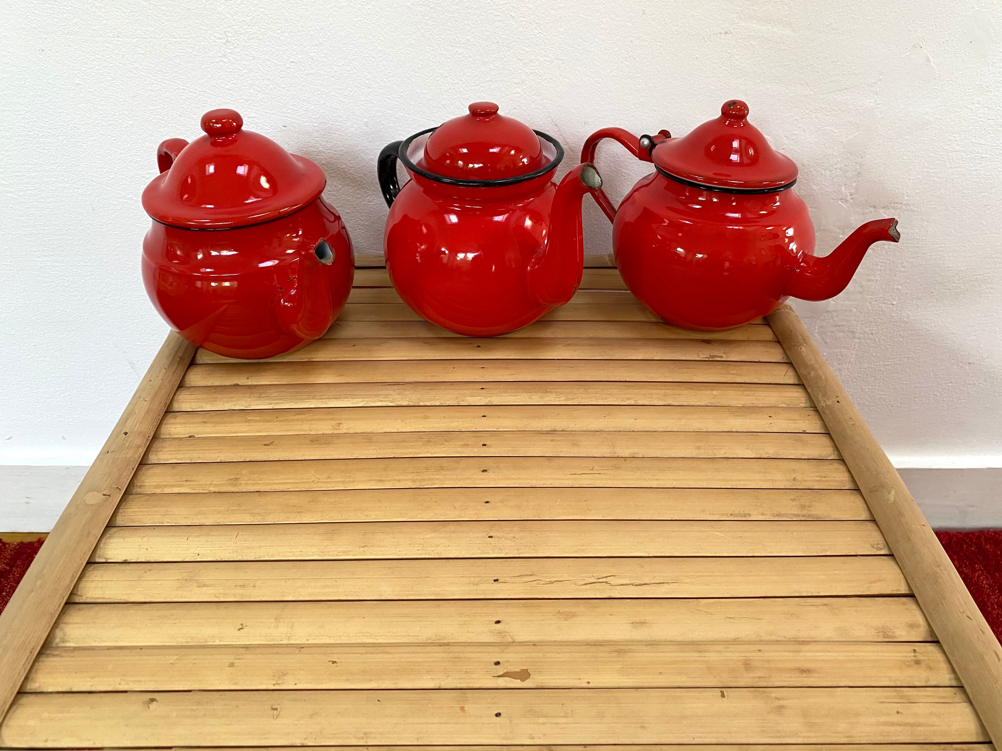 Vintage rattan bamboo coffee table