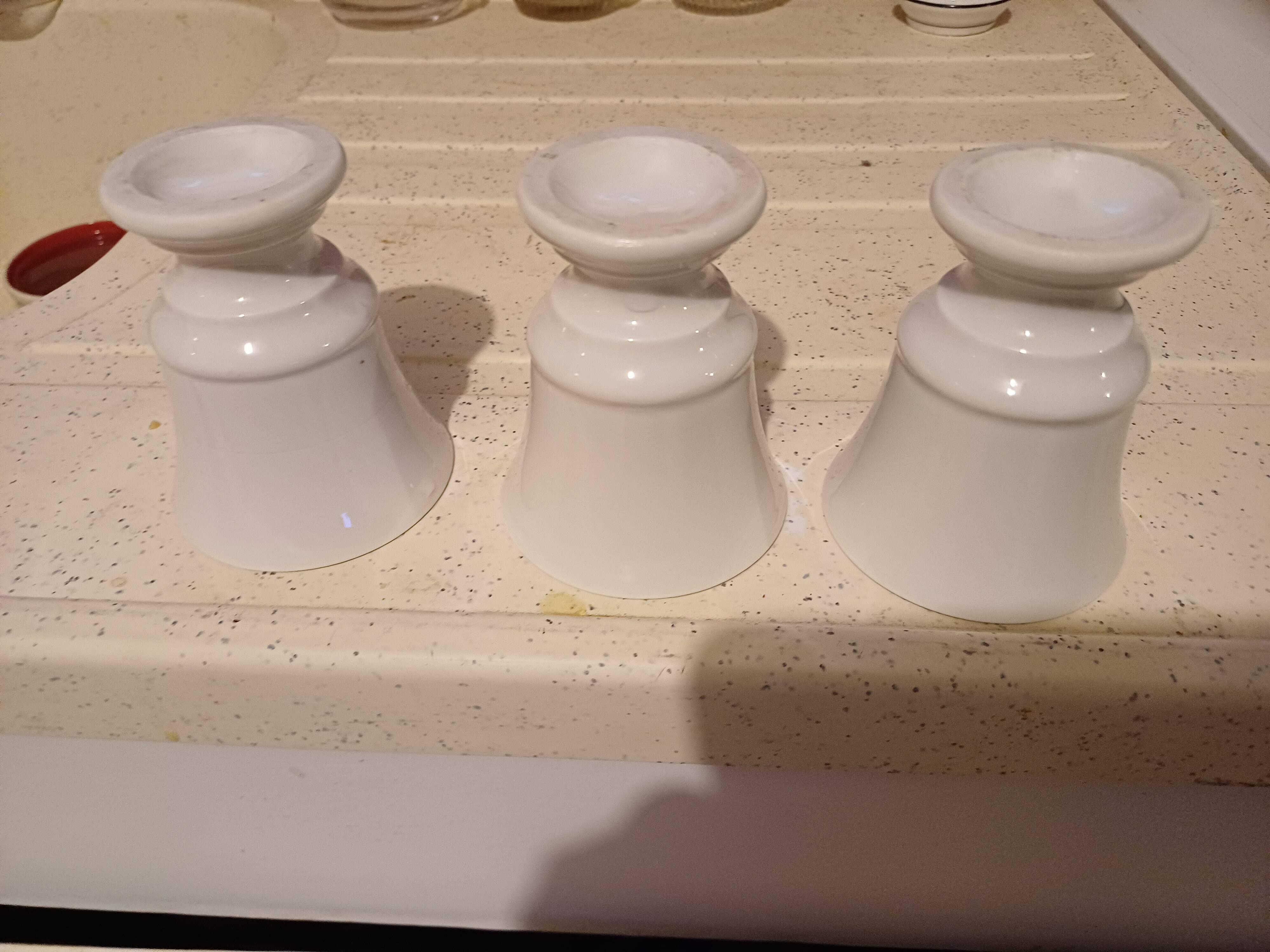 3 Brulots Porcelain Cups 19th