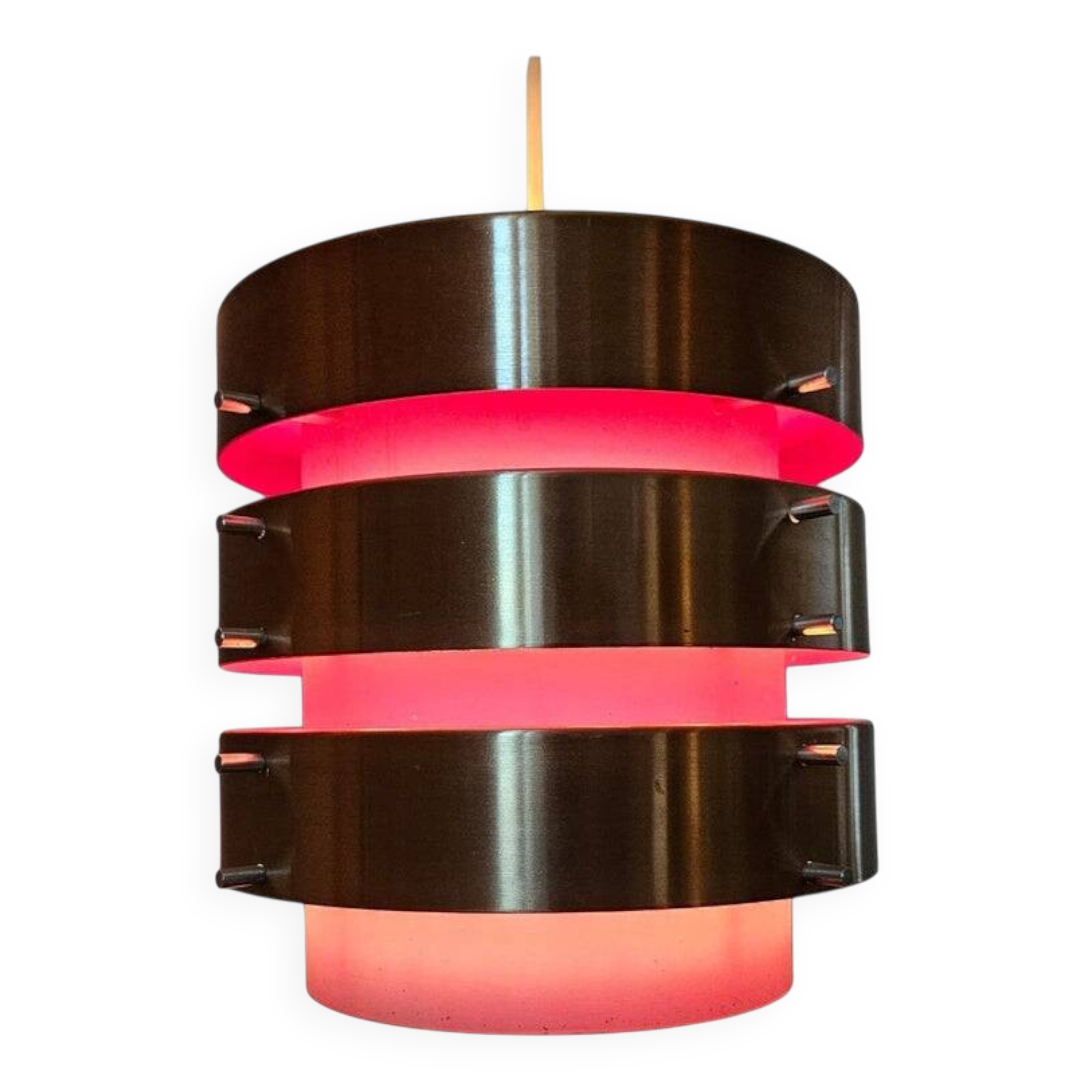 Midcentury Rare Pendant in style of Jo Hammerborg, Denmark, 1970s