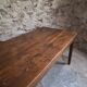 Table à manger de ferme française ancienne avec deux tiroirs | Chêne & pin | vers 1850–1900