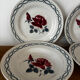Set of two flat plates and two deep plates Digoin Janine.