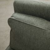 Mid-Century Cherry Wood Three-Seater Sofa