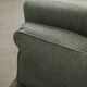 Mid-Century Cherry Wood Three-Seater Sofa