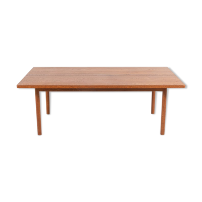 Modern Danish solid oak coffee table, 1960s