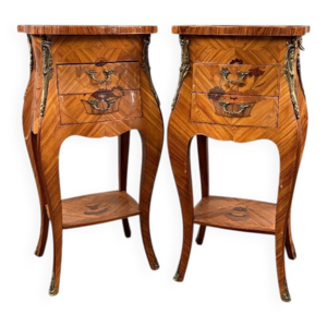 paire de chevets en marqueterie - xxe