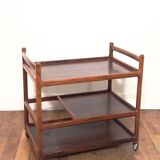 Johannes Andersen Scandinavian serving trolley in Rio rosewood