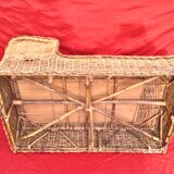 Méridienne en osier vintage