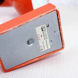 Vintage lamp in orange metal