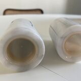 Salt and pepper shaker in Carrara marble, 70s