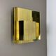 Large brass wall lamp by Vereinigte Werkstätten, 1980s