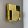 Large brass wall lamp by Vereinigte Werkstätten, 1980s