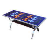 Ceramic and metal coffee table from the 60s.