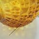 Amber glass lamp