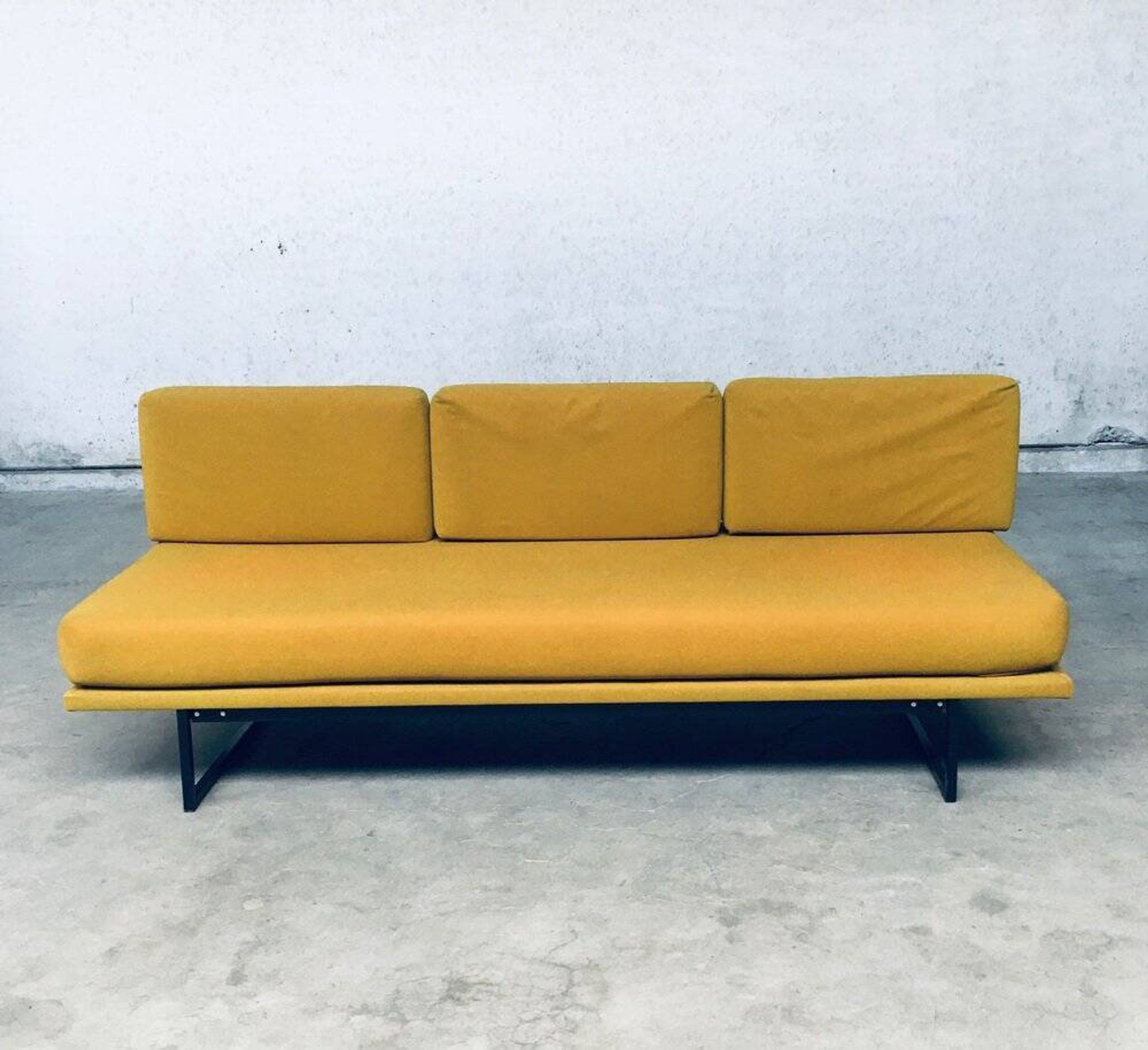 Mid-Century Dutch 3 Seat Sofa Daybed, 1960s